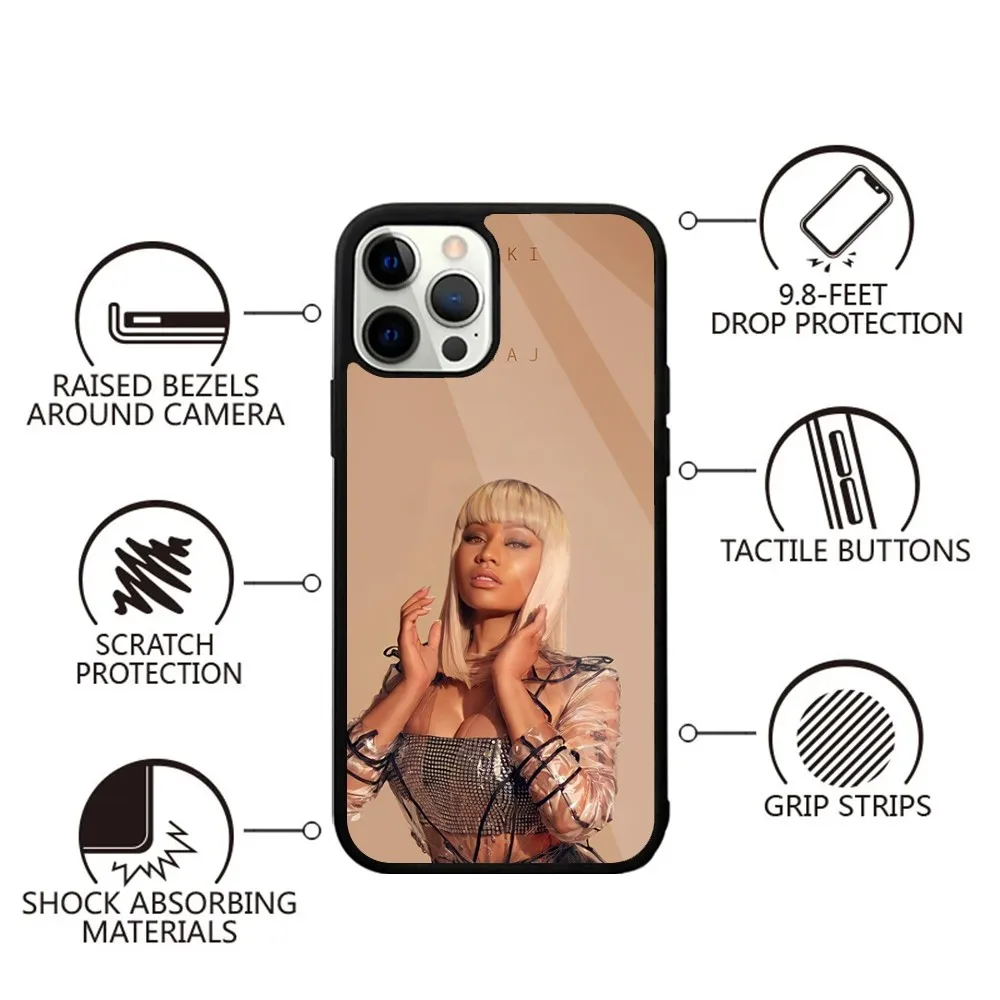 N-Nicki M-Minaj чехол для телефона iPhone 15 14 13 12 11 Plus Pro Max Mini Magsafe Магнитная Беспроводная