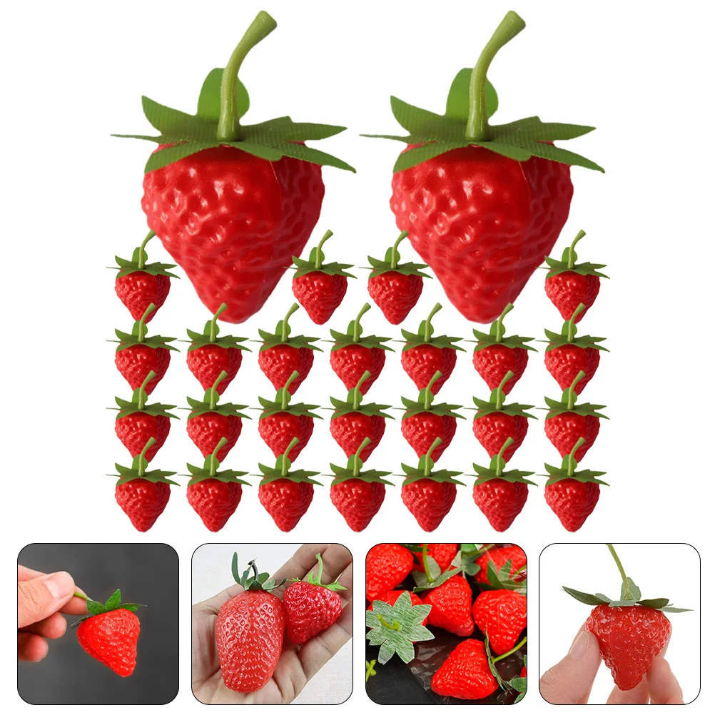 

Simulated Strawberry Light Kid Toyationationss Decoration Lifelike Decorations Ornament Toy