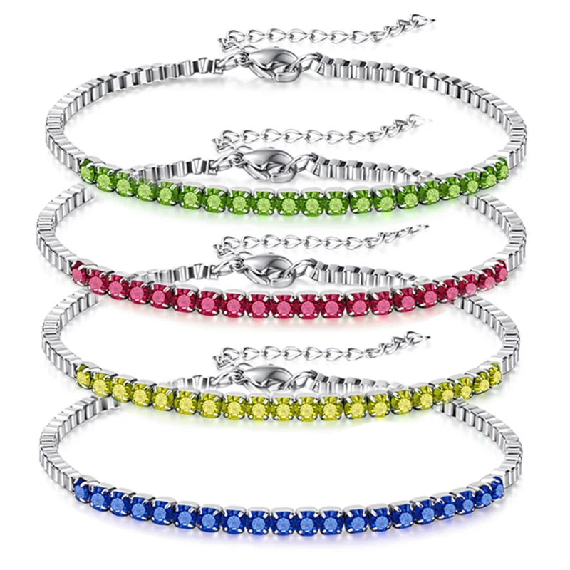 

Cz Zircon Fashion Stainless Steel Jewelry Mesh Bracelet For Women