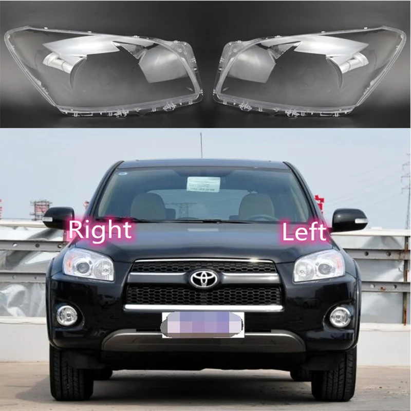 

Чехол для фары Toyota RAV 4 RAV4 2009 2010 2011 2012, прозрачный абажур, замена оригинальных линз из плексигласа