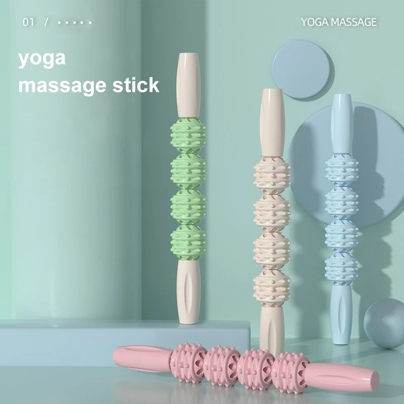 

Massage stick mace muscle relaxer stovepipe artifact calf massage roller fitness fascia stick Langya roller