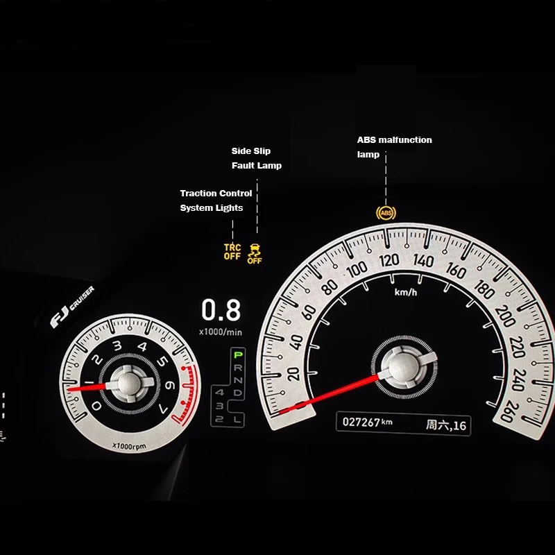 Внедорожный переключатель ABS для Toyota FJ Cruiser, контроль тяги, полностью отключение ESP FJ Cruiser, антиблокировочная тормозная система (art.: 3920cabe016d7) - 3920cabe016d7