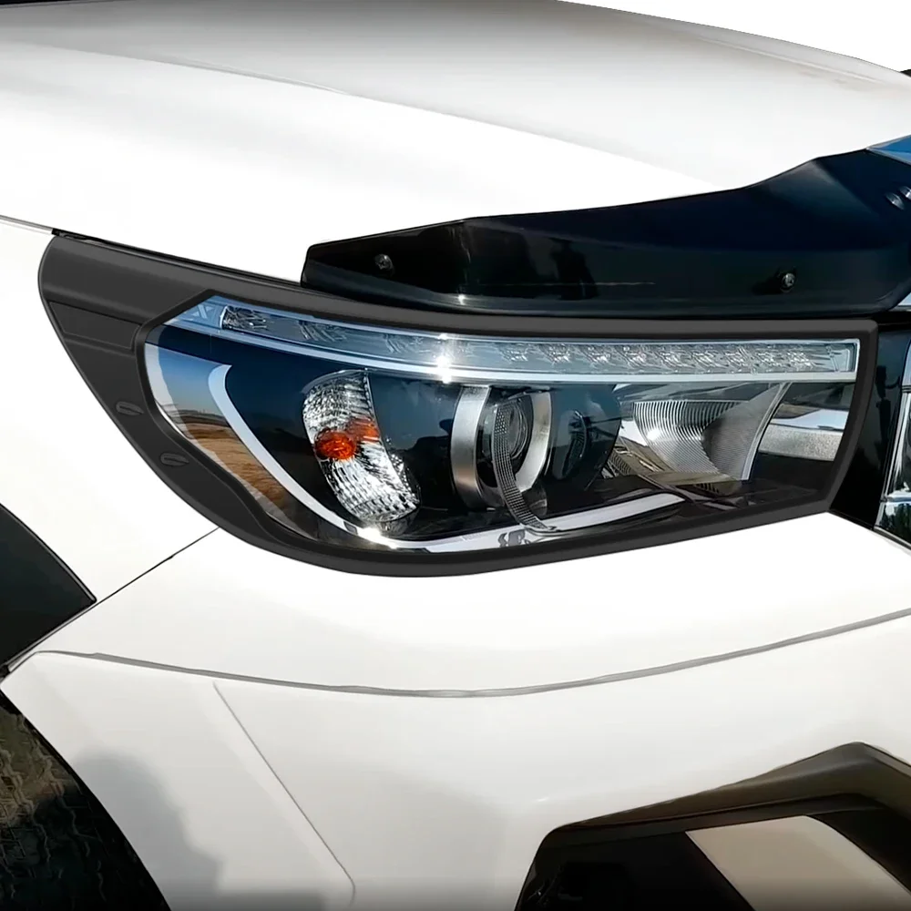 Крышка фары декоративная защита лампы для Toyota Hilux Recco SR5 2015 2016 2017 2018 2019 2020