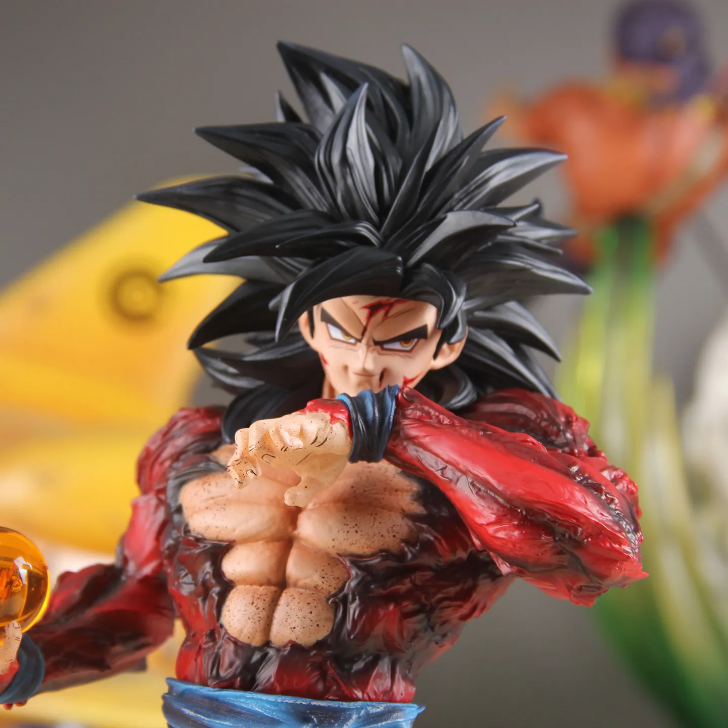 Фото Фигурка Lk Dragon Ball Super Saiyan 4 Son Goku Gk, коллекционная модель аниме, украшение для рабочего стола, подарок для любителей аниме №5