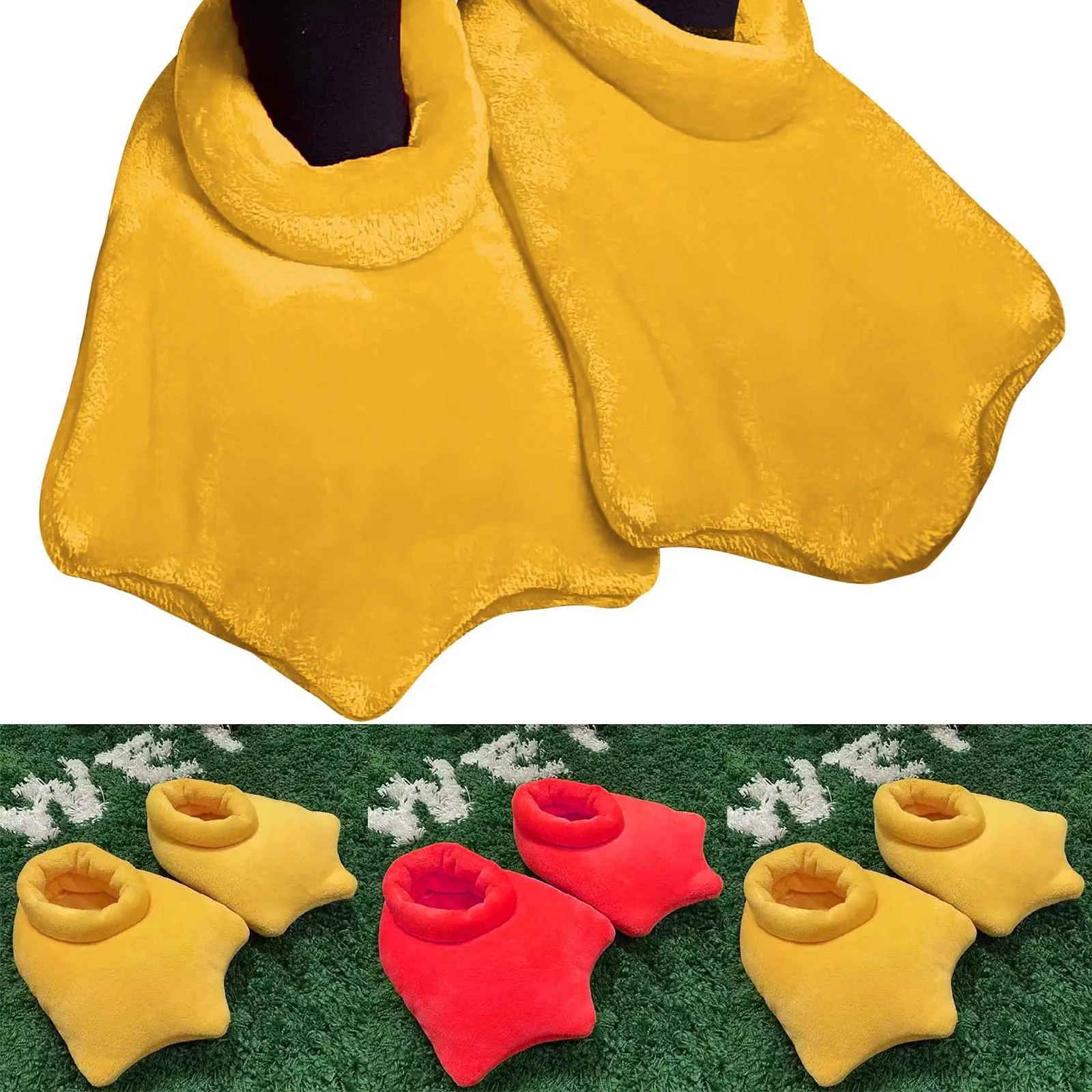 Плюшевые тапочки с мягкой уткой цвет в ассортименте