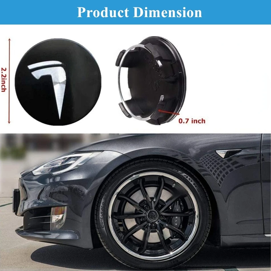 

Decorative center caps for Tesla Model 3//Y/S/ X /Wheel Screw Cap Logo Kit Decorative Tires Cap Tesla badge lug nut wheel covers
