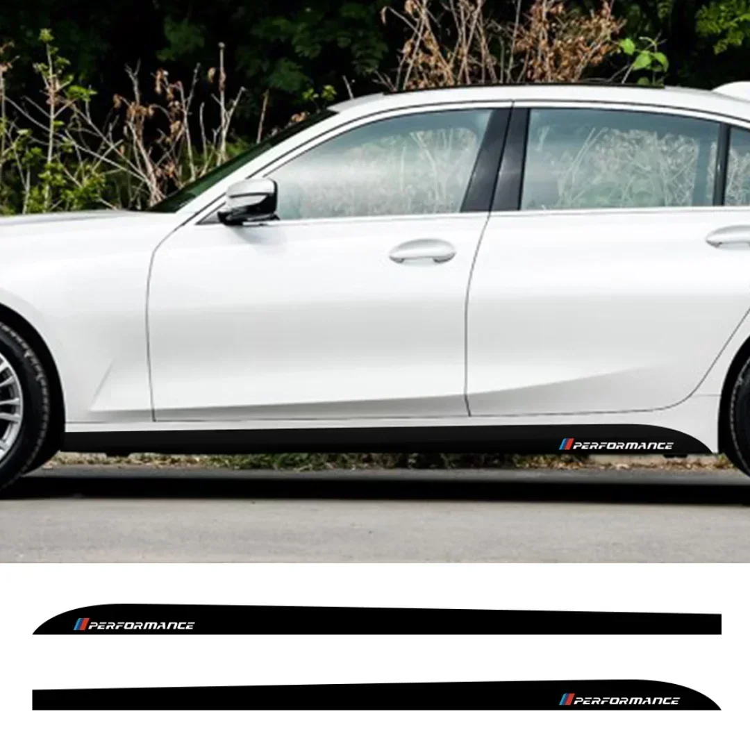 Фото Наклейки с логотипом M Performance для BMW E60 E61 E90 F10 F30 F31 F32 F33 F22 F23 F15 F85 G30, виниловые наклейки на боковые пороги, аксессуары для тюнинга автомобиля №4