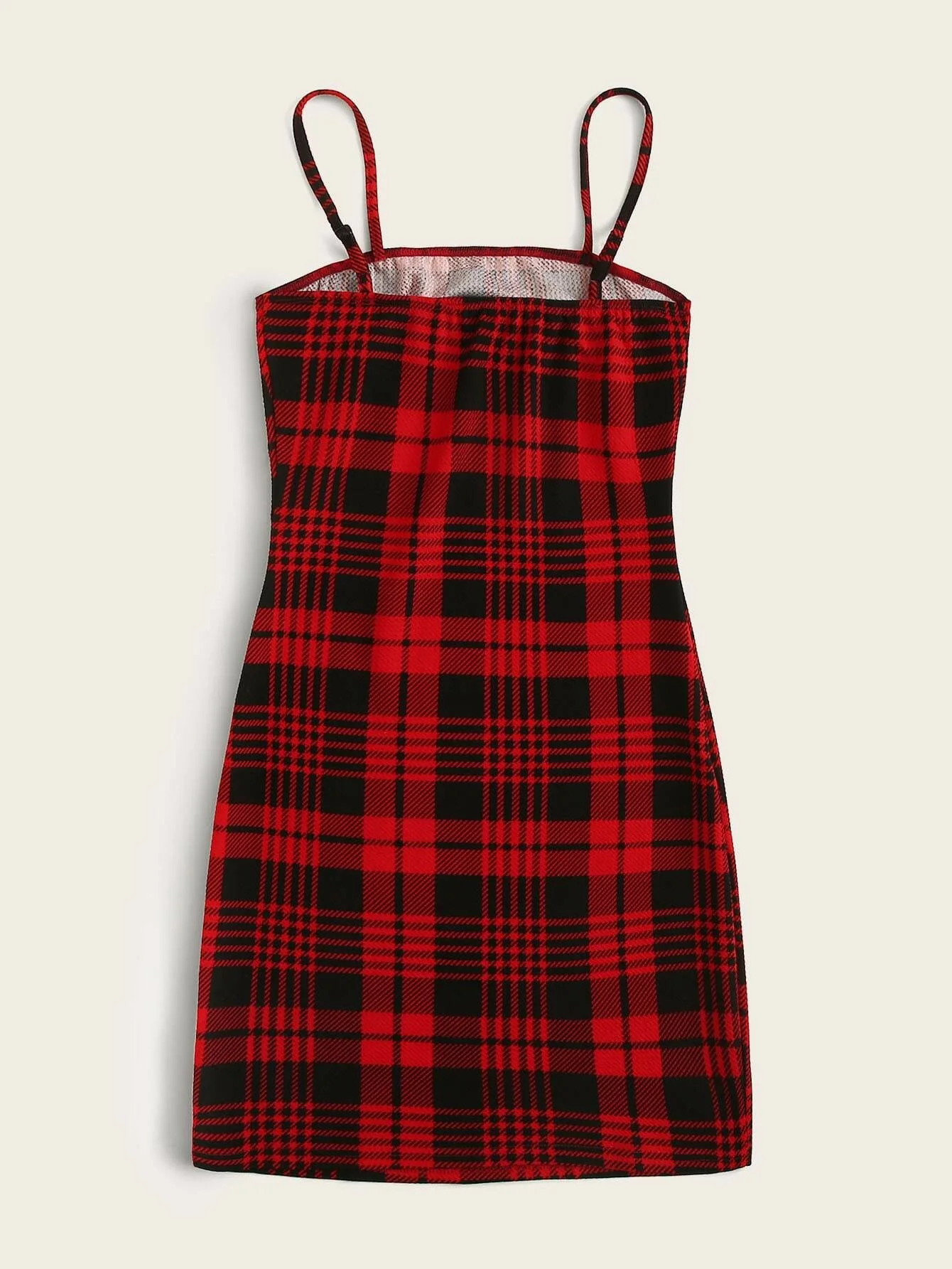 

Tartan Cami Mini Bodycon Dress