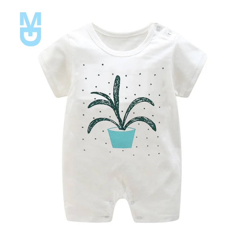 

New Cotton Baby Girl Romper Summer Short Sleeved Cartoon Animal Jumpsuit Toddler Cute Boutique Clothes For Baby Clothing