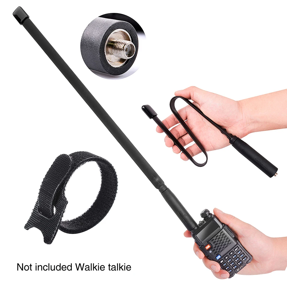 

150/440MHz Foldable Antenna Walkie Talkie Outdoor Extend SMA Female VHF UHF Radio Signal Boost Dual Band For Baofeng UV-5R UV-82