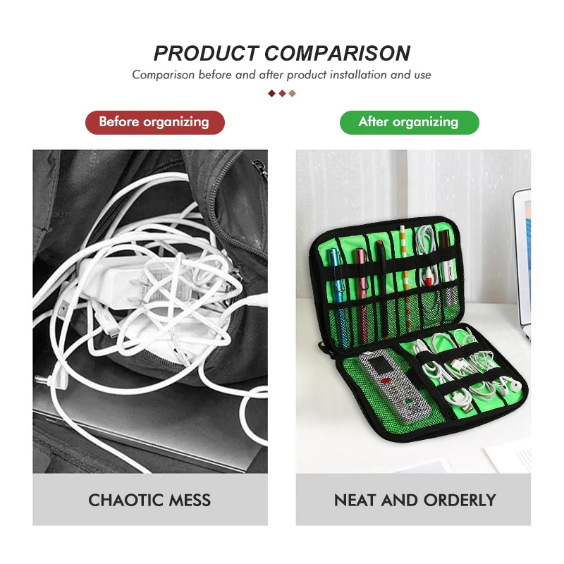 Портативная цифровая проводная сумка с логотипом автомобиля USB-зарядное