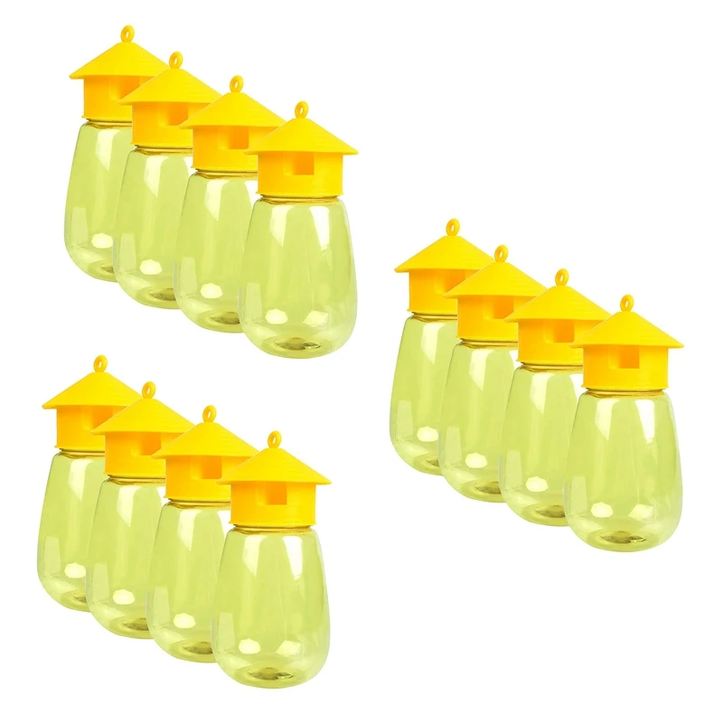 

12 Pack Fly Reusable Traps, Fruit Fly Traps Fly Catcher Outdoor