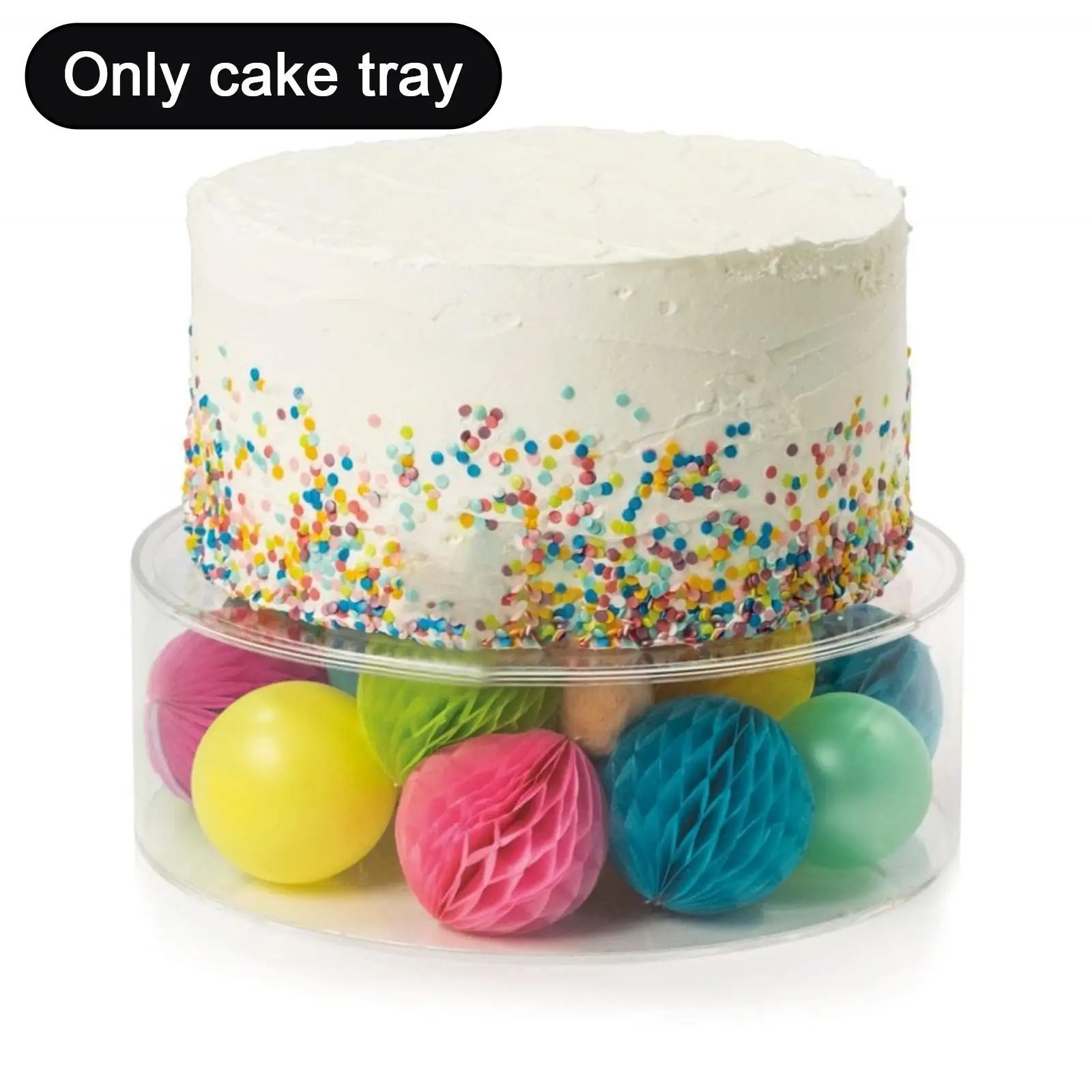 

Transparent Round Acrylic Cake Display Board Cake Edge Tool Cake Round Board Tray Cake Cake Decoration Base Diy Smoother Sc T9a1