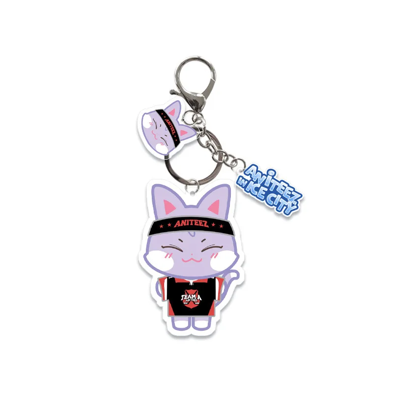 Аниме милый Ateez Aniteez мультфильм акриловый брелок подарок рисунок фанаты детские