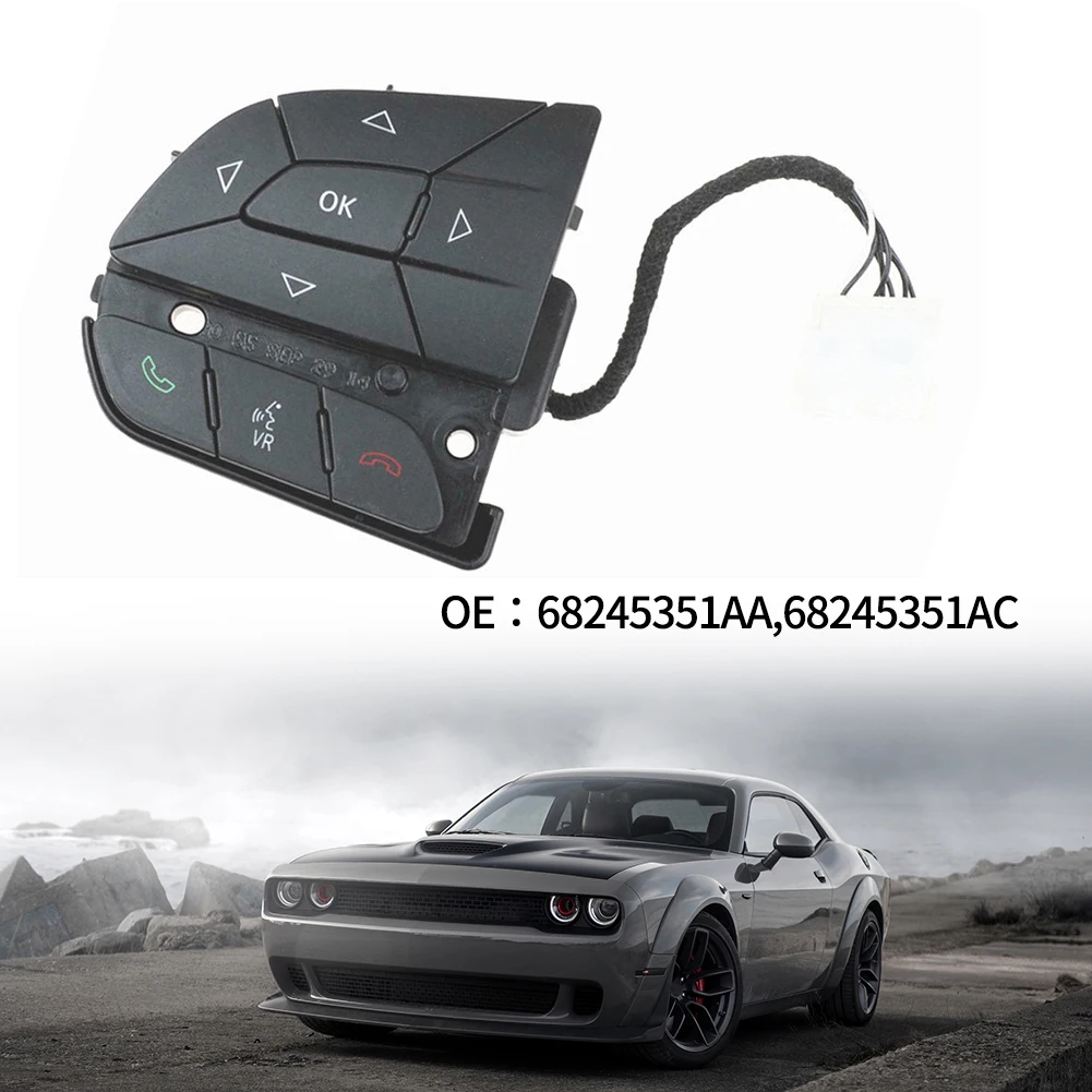 

Steering Wheel Switch 68245351AA For Jeep Accessories For Dodge Steering Wheel Switch Brand New Easy To Install