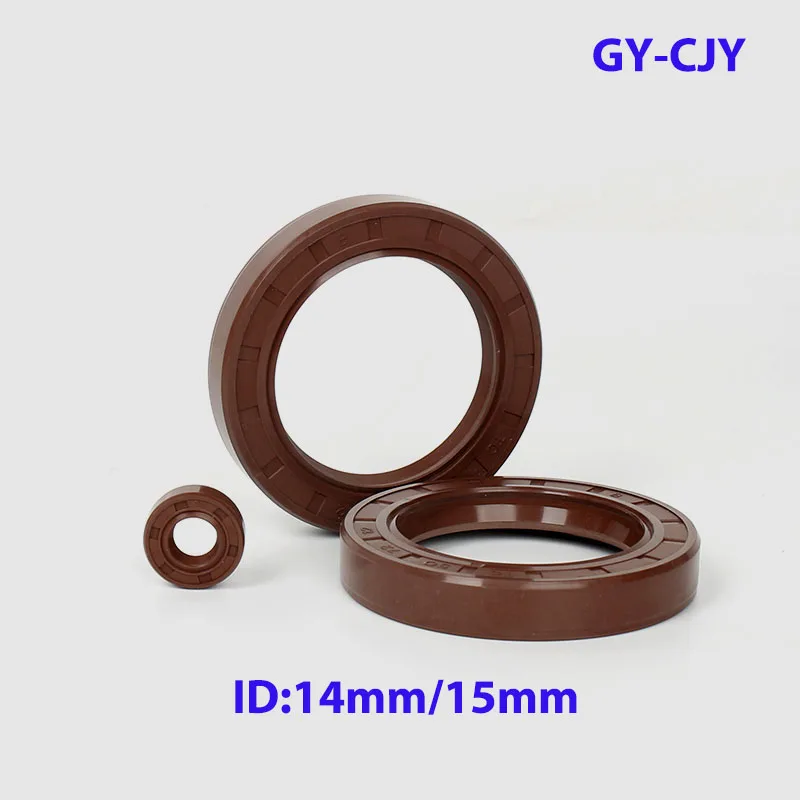 

Inner Dia:14mm/15mm TC/TG4 FKM Framework Oil Seal Rings Outer Dia: 22mm-40mm Thickness 5mm-10mm Fluoro Rubber Gasket Rings