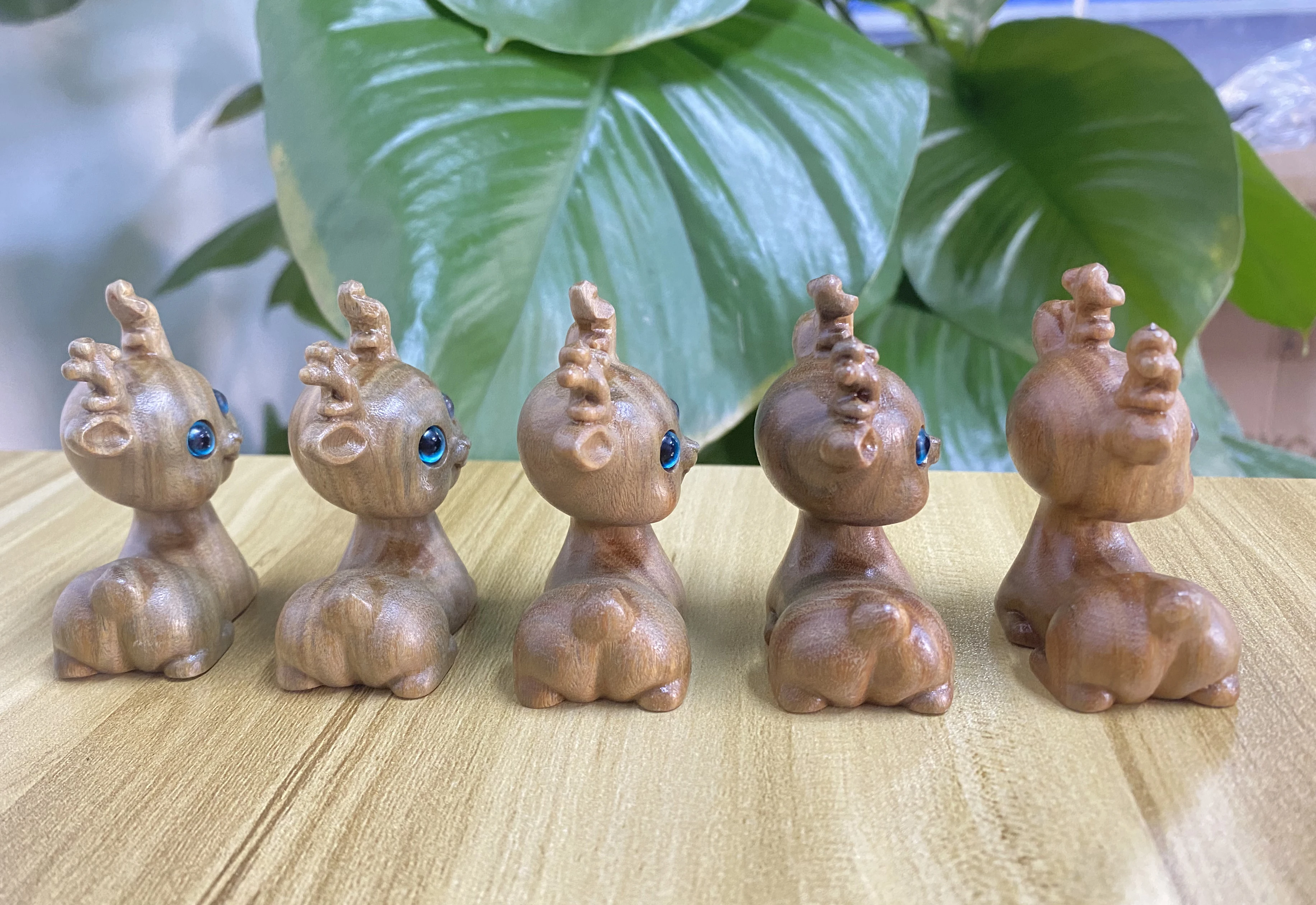 Украшение для дома забавные подарки зеленое сандаловое дерево животное резьба