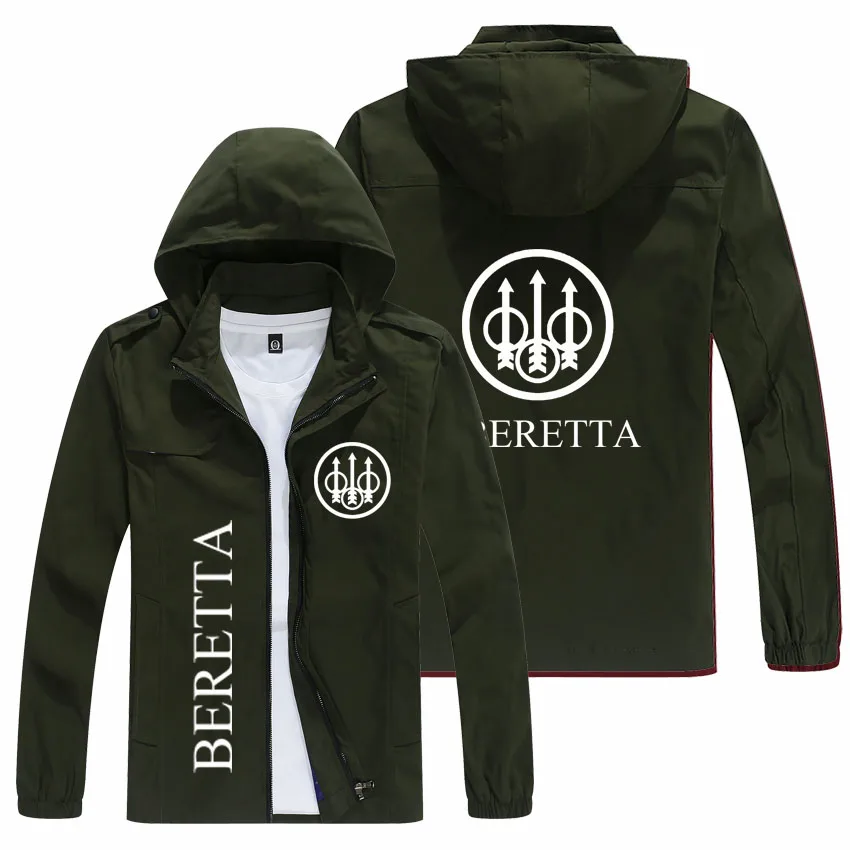 

2022new spring and autumn men's BERETTA Logo Hoodie Jacket popular print casual fashion loose rider jacket men's street baseball