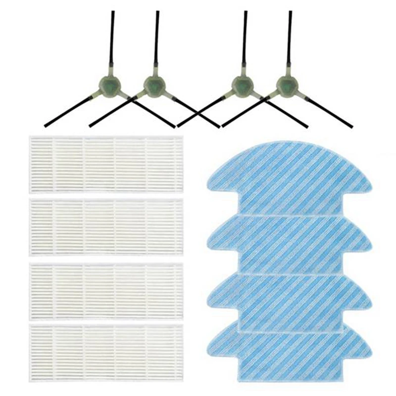 

12PCS Side Brush HEPA Filter Mops For Lefant M210 M210S M210B M213 K3 Robot Vacuum Accessories