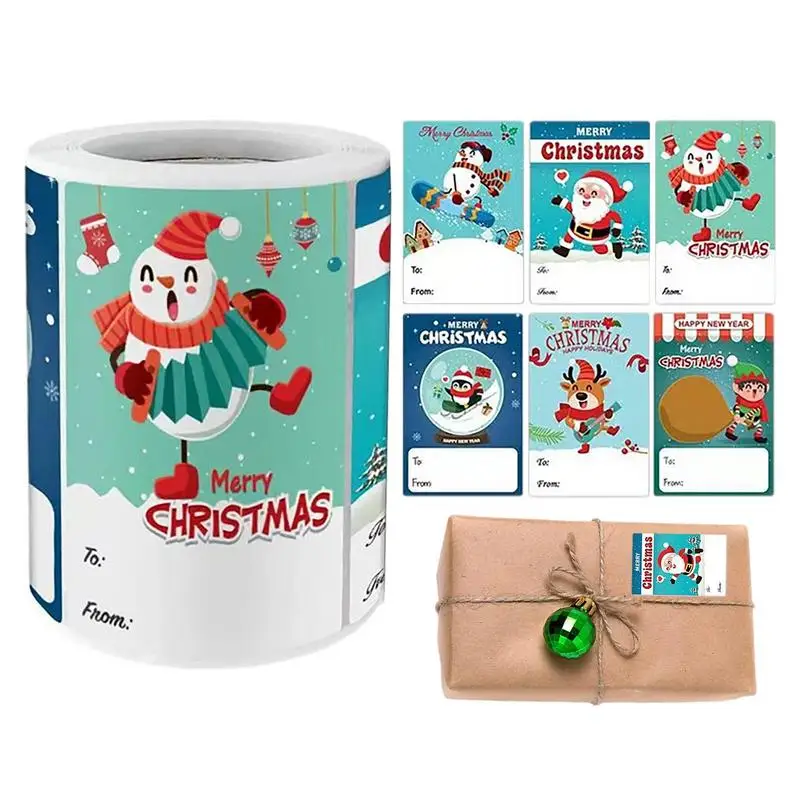 

Наклейки с надписью "Merry Christmas", самоклеящиеся наклейки-конверты, рождественские подарочные этикетки для рождественских праздников