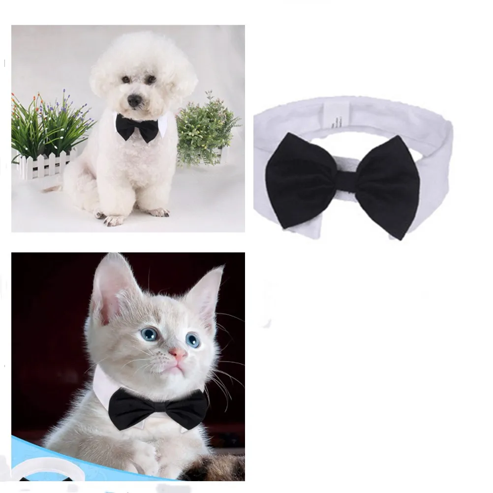 Adjustable Suit Birthday Party Cat Kitten Puppy Cat Tuxedo Collar Necktie Bows Pet Formal Tuxedo Dog Bow Tie