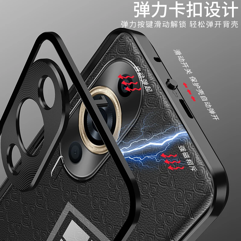 Aluminium Alloy Metal Frame For Huawei Nova 11 Pro Case Tempered Glass Back Cover Metal Bumper Camera Lens Protector Funda