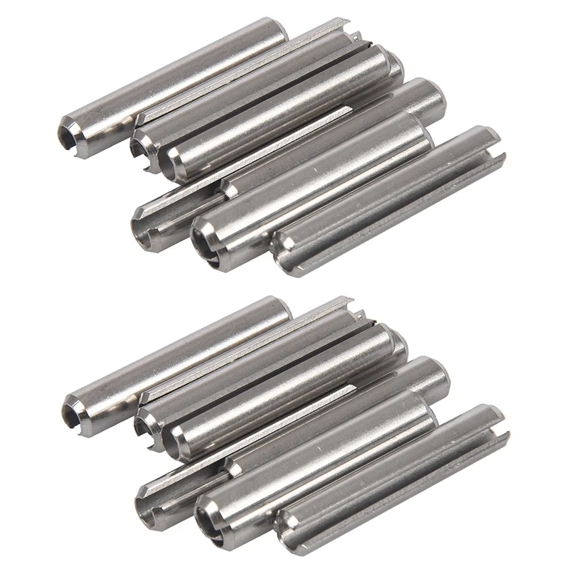 

20Pcs M5x30mm 304 Stainless Steel Split Spring Roll Dowel Pins