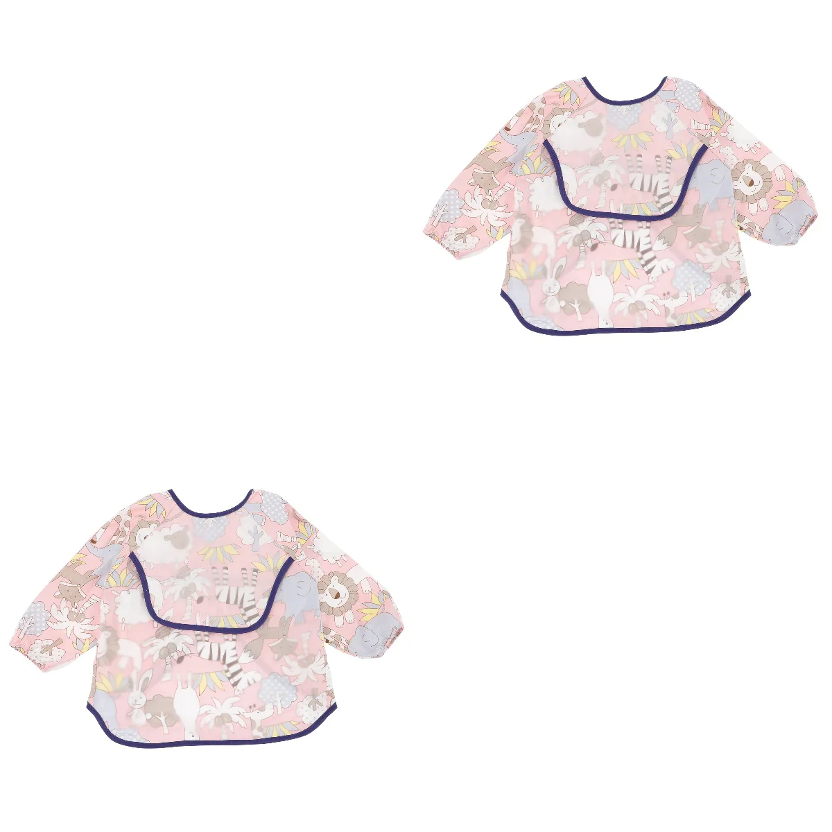 

2pcs Sleeve Bibs Toddler Eating Bibs Reusable Infant Bibs