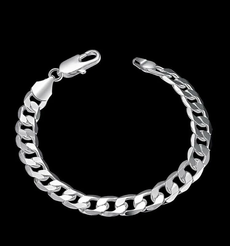

ANGLANG Stunning Women Curb Chain Charm Bracelet Jewelry Sparking Stainless Steel Gold Bracelet Anniversary Fine Bracelet Gift