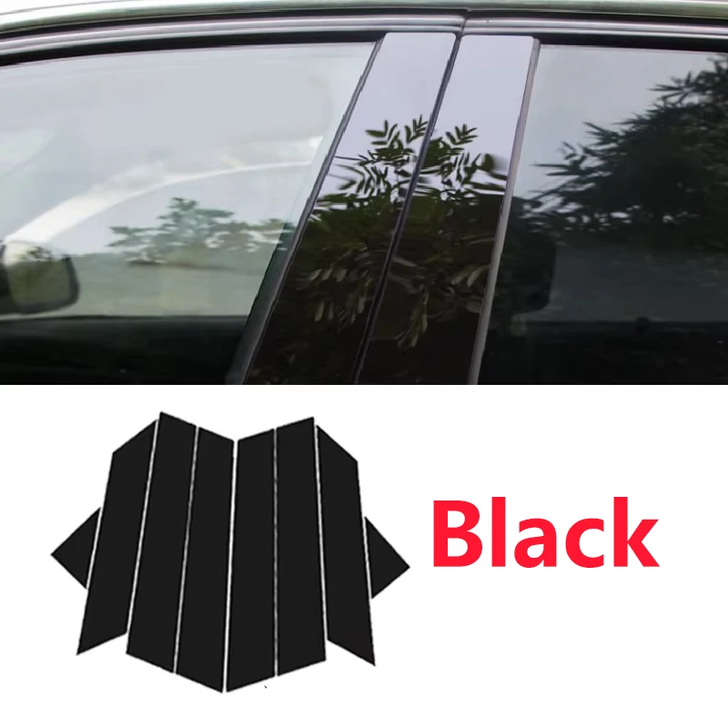 

Для Chery Tiggo 4 Pro 2024 аксессуары 2017 ~ 2025 8 шт. накладка на окно B C стойки стойки центральная колонна наклейки автомобильные аксессуары