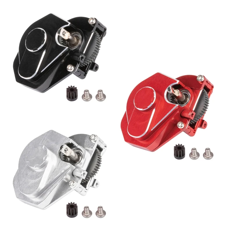 

RC Drive Gearbox Alloy Differential Gear Anti-Rust Upgrade Kits R/C Car Accessories for SCX24 90081 1:24