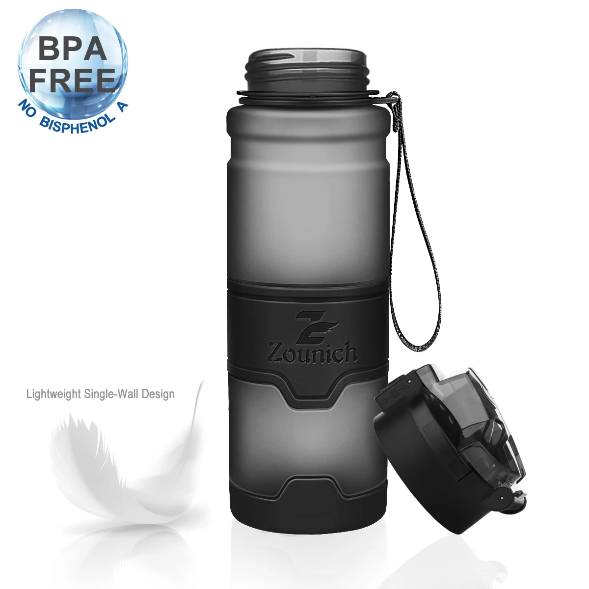

1 Liter Water Bottle Sports Outdoor Travel Bicycle Leakproof Water Bottles BPA Free Protein Shaker Gym Bottle Plastic Drinkware