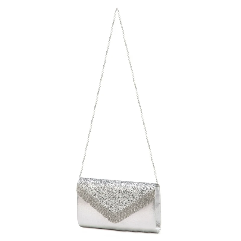 

Elegant Evening Clutch with Detachable Chain Shoulder Bag Perfect for Formal Occasion and Parties