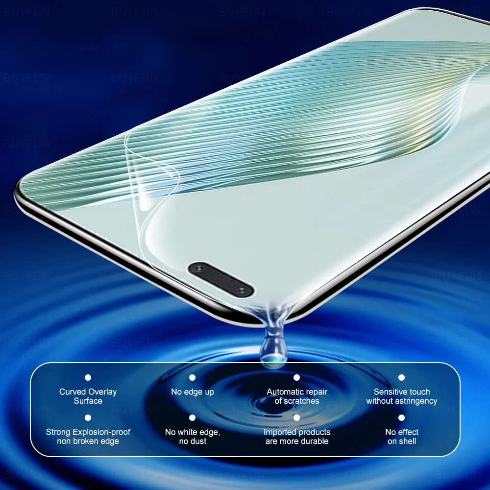 3 шт. Гидрогелевая защитная пленка HD для экрана Honor Magic5 профессиональная не стекло