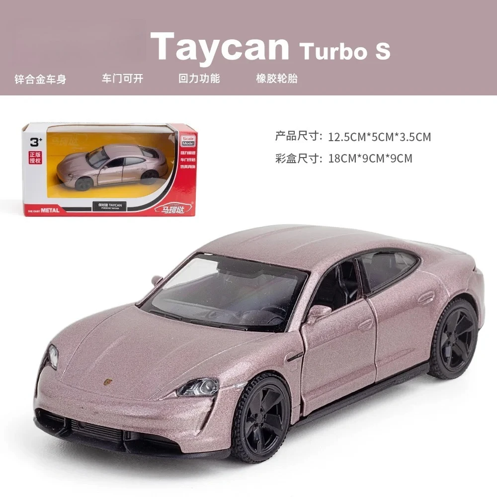 1:36 Taycan Turbo S автомобиль из металла, литая под давлением, имитация игрушечного автомобиля, модель автомобиля с откатным механизмом, игрушечный автомобиль из сплава для детей, подарки для мальчиков, литье под давлением (art.: 3920d2dd2aa7b) - 3920d2dd2aa7b