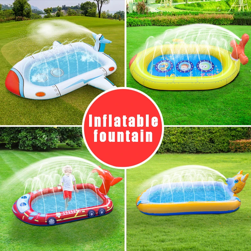 

Inflatable Fun Water Playing Swim Pool Inflatable Pool Children's Pool Water Water Spray Mat Outdoor Swimming Pools for Cottages
