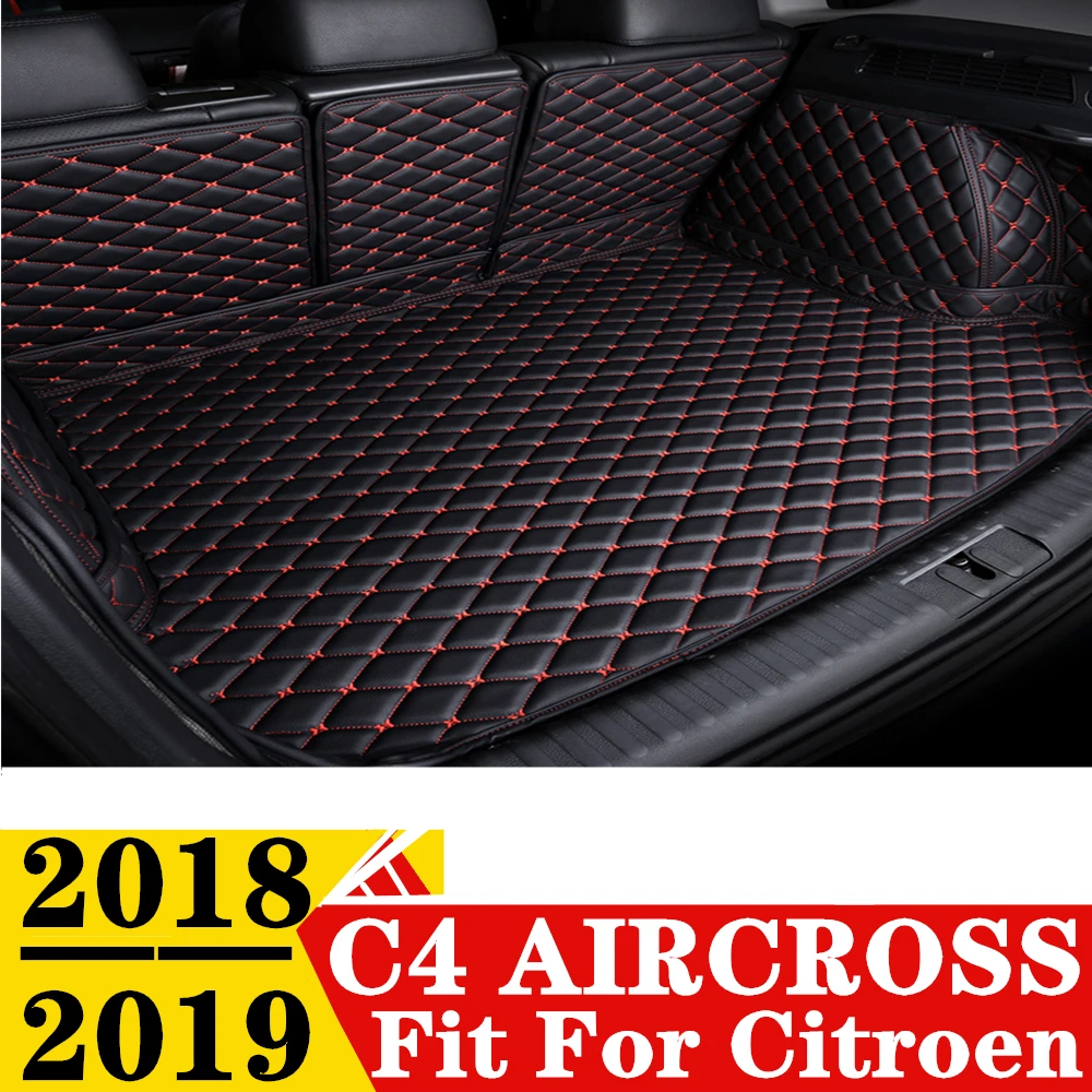 

Коврик для багажника автомобиля Citroen C4 AIRCROSS 18 19, подходит для любой погоды XPE, задний Чехол для груза, коврик, подкладка, задние части багажника, коврик для багажа