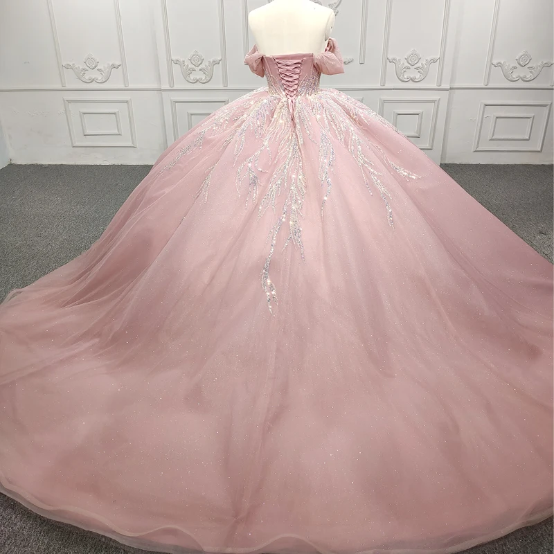 JANCEMBER Gorgeous Quinceanera Dresses Organza Ball Gown Sequined 2023 Pink Sweetheart DY9918 Vestido 15 Quinceañera Bar Mitzvah 2