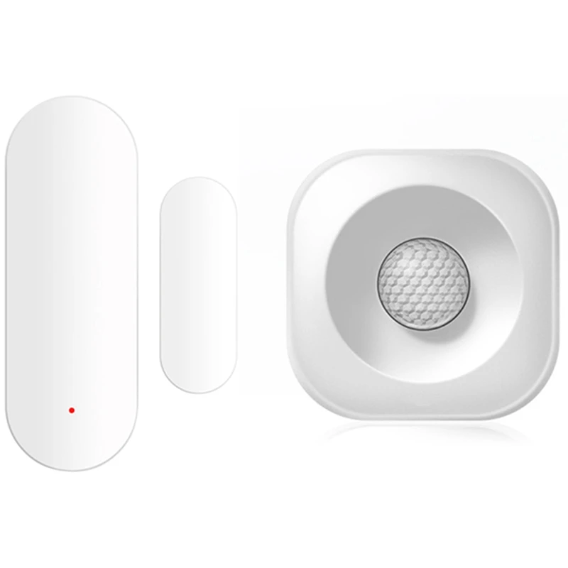 

1 Pcs Smart Wireless Pir Motion Sensor Detector & 1 Pcs Tuya Smart Wifi Door Sensor Door Open / Closed Detectors