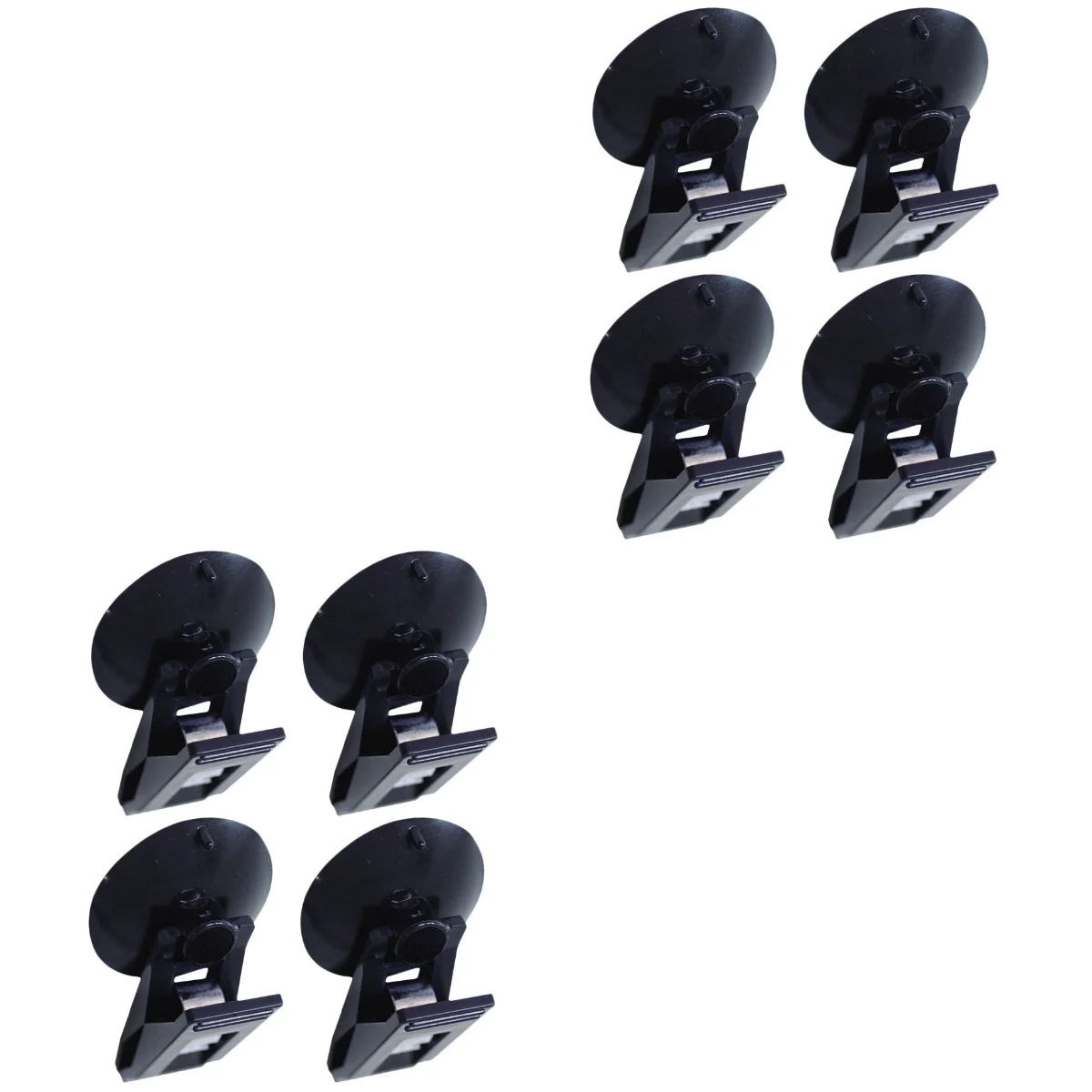

8 Pcs Multifunctional Suction Type Clips Curtain Clamp Bag Holder Storage Clip for Car Auto (Black)