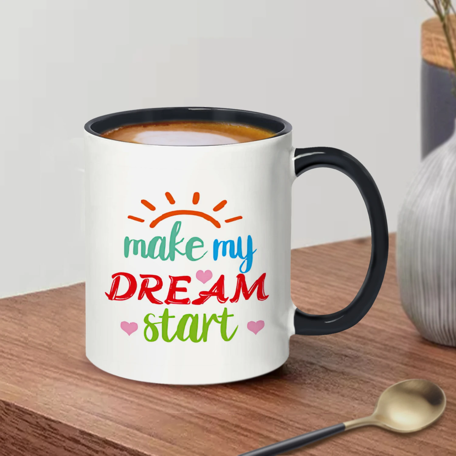 Керамическая Кружка На 11 Унций Сделай Мою Мечту Запуска Кофейная Чашка Для
