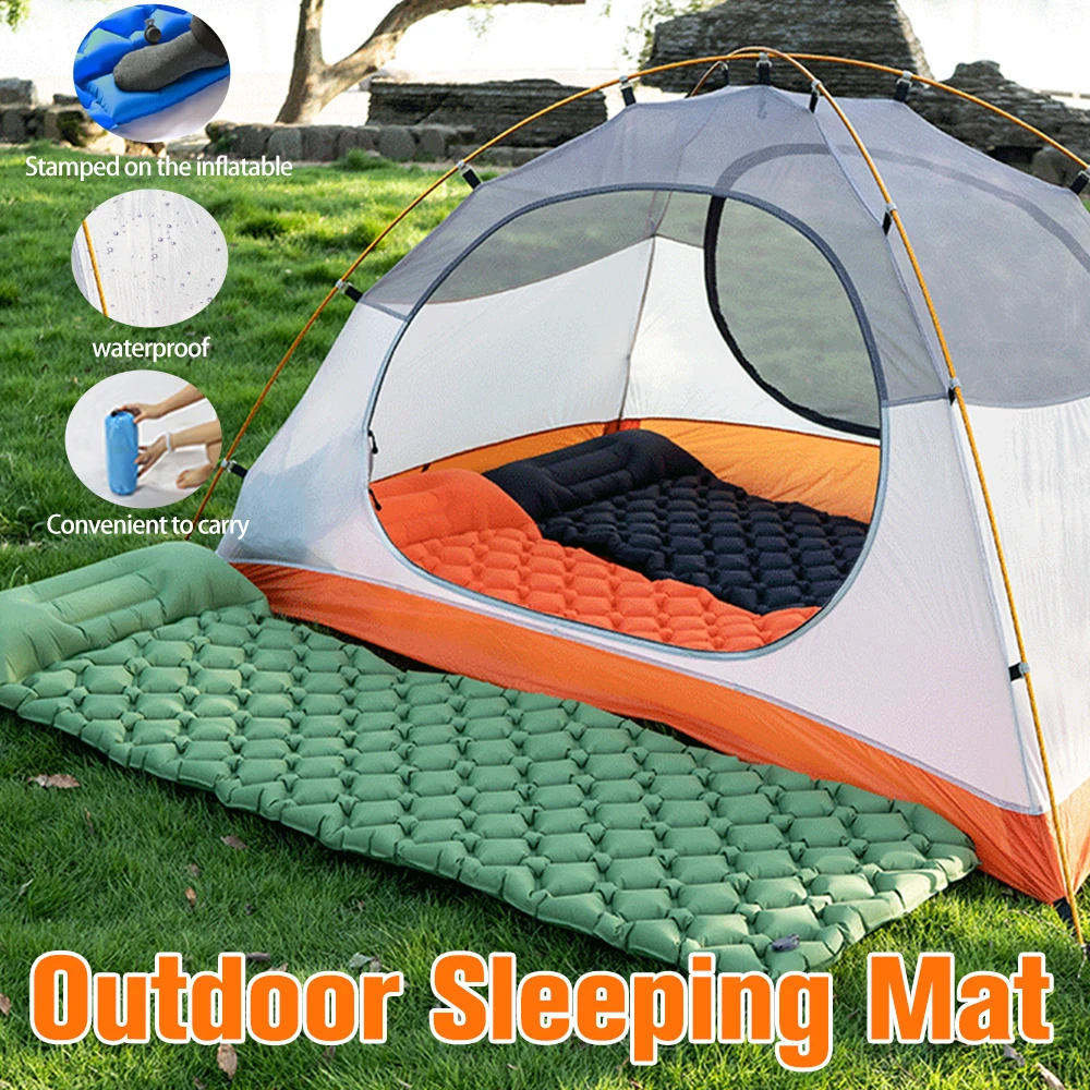 Туристический портативный надувной матрас с подушкой Ультралегкая воздушная