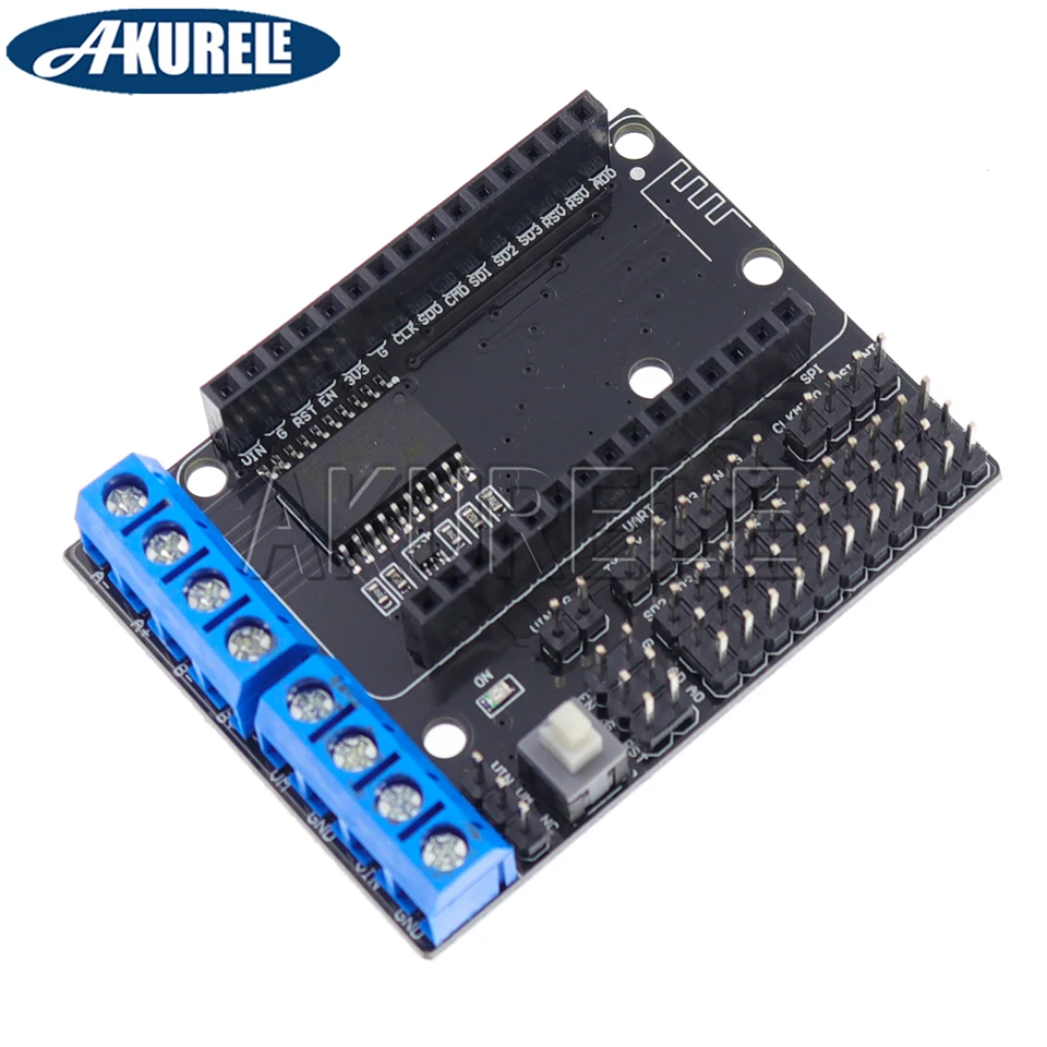 NodeMCU щит для платы двигателя L293D для телефона от ESP8266 Esp 12E Kit Diy rc Toy Wifi Rc Smart Car Remote Control