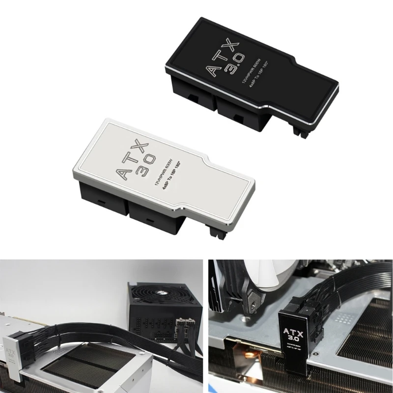 

Адаптер питания ATX3.0 4x8Pin «гнездо-штырь» 12vhpwr 12 + 4P, угловой разъем 180 ° для видеокарты RTX4090 4080 16 Гб/12 Гб