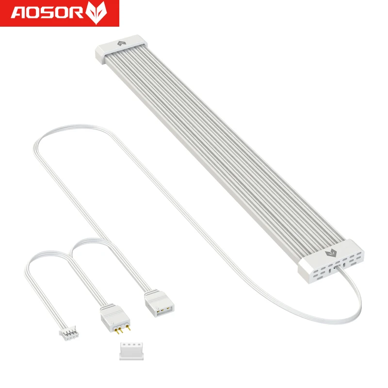COOLMOON AOSOR Светодиодная лента для подсветки ПК Гибкая ламповая 5 В ARGB Aura Sync