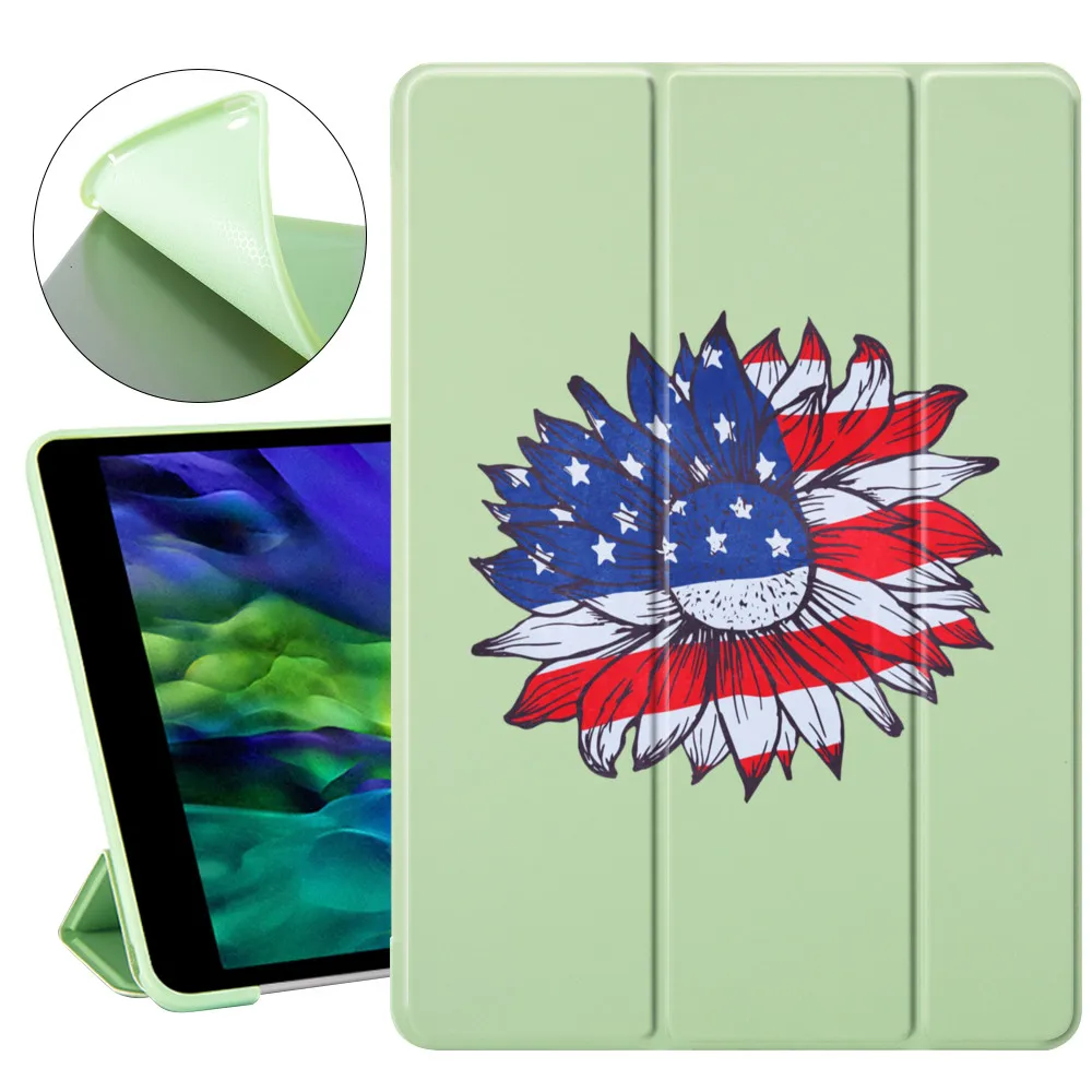 

For iPad Air 4 5 Case 10.9in 2020 10.2in 7th 8th 9th Generation 9.7 5th 6th Mini 4 5 6 iPad Pro 12.9 11 Flower Print Cases Cover