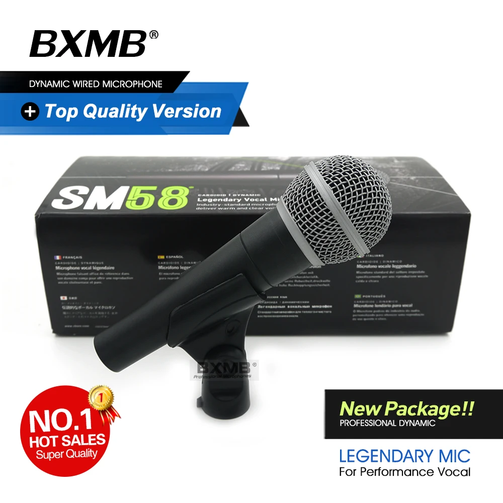 

Top Quality SM58LC Professional Wired Microphone SM58 SM58S Mic with Real Transformer For Shure Performance Live Vocal Karaoke