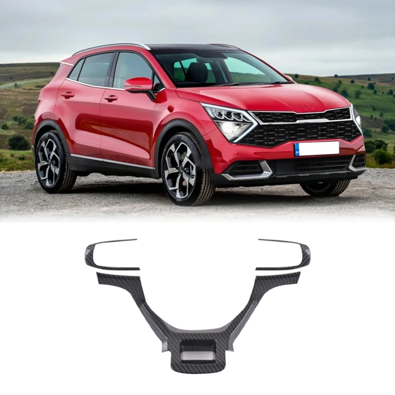 

Декоративная рамка на руль автомобиля, из углеродного волокна, Для Киа спортэдж, NQ5 2021, 2022, 3 шт.