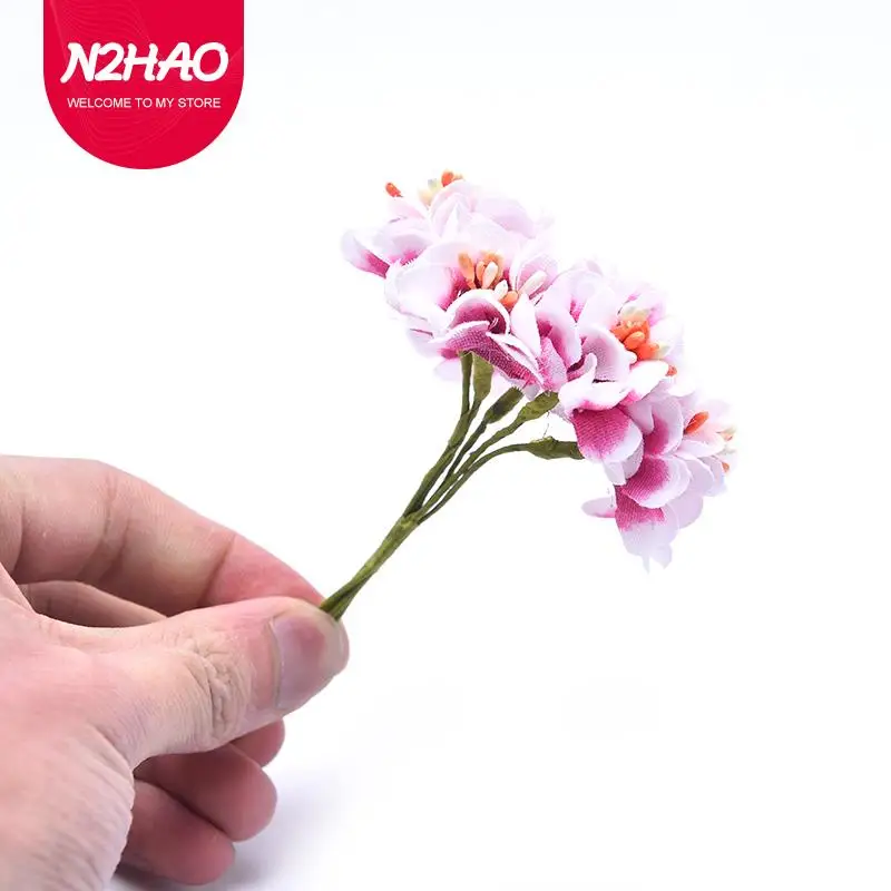

6pcs 3.5cm Mini Daisy Flower Bouquet Artificial Flower Wedding Decoration DIY Craft Home Decoration Accessories