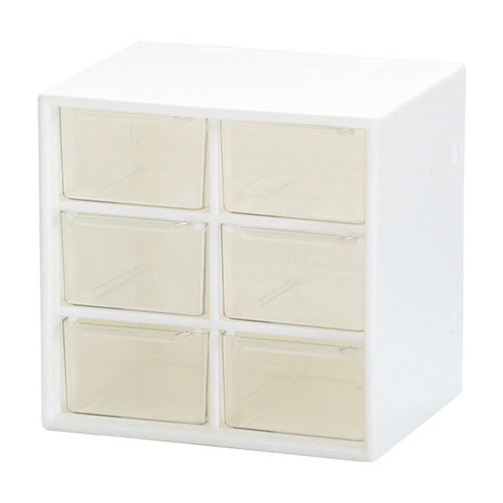 

Drawers Plastic Locker Sundries Multi-layer Storage Case Stationery White Student